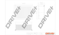 Dr!ve+ DP1110.10.0108 Luftfilter Mit Vorfilter FüR CitroëN Peugeot