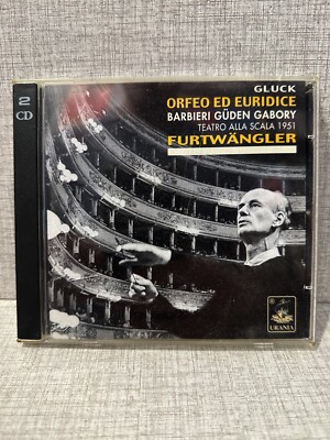 ORFEO ED EURIDICE Gluck Furtwangler Teatro alla Scala 1951 - 2 CDs