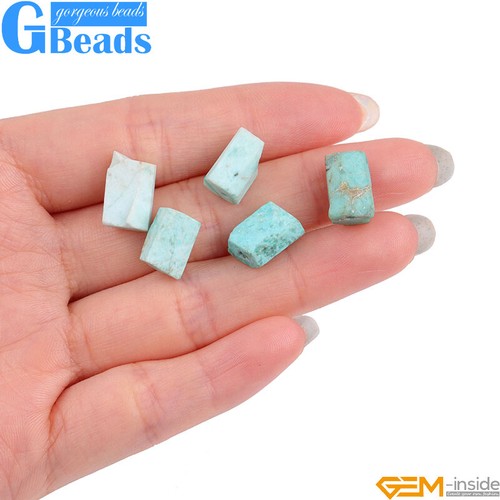 "Cuentas de columna de tubo facetado ágata piedra lunar ópalo natural para hacer joyas 15"" 8x12 mm" - Imagen 349 de 383