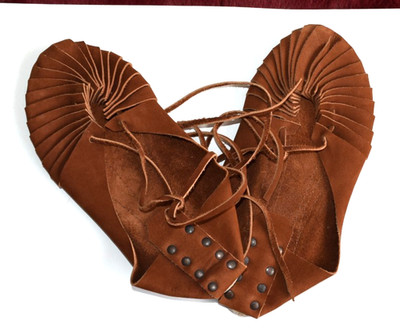 Footwear leather medieval shoes Roman shoes Roman sandals Viking shoes barefoot