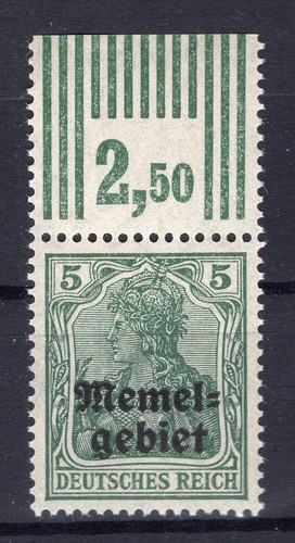 Memel 1bWOR Oberrand ** MNH Mint (81385)