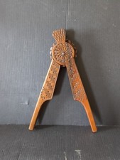 VINTAGE SCANDINAVIAN TREEN FOLK ART HAND-CARVED WOODEN NUTCRACKER   #
