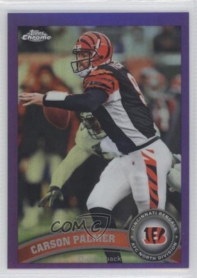 2011 Topps Chrome Retail Purple Refractor 405/499 Carson Palmer #214 0e3