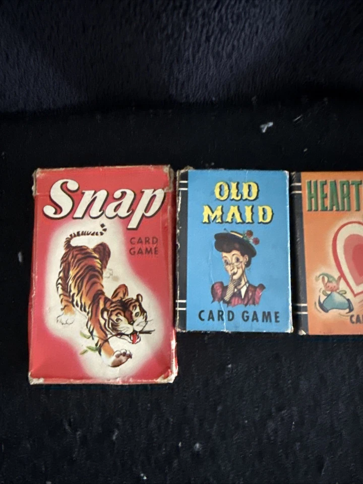 Lote De 5 Antiguos Corazones De Colección Juego De Cartas Whitman Derechos De Criada Rummy Foto 2 de 4