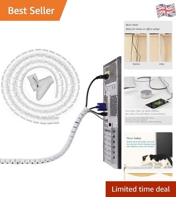 Schutzhülle 1,5 m Kabel Organizer mit Clips - ordentliche und sichere Lösung
