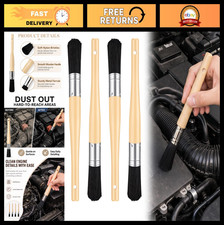 4 Pack Parts Cleaning Brushes for Auto Engine, Car Detailing, Wheels, Machinery