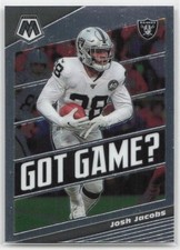 2020 Panini Mosaic #GG15 Josh Jacobs Got Game?