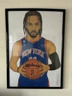 NY Knicks Jalen Brunson Drawing / Print Signed By Artist 24x21 " Unframed ?