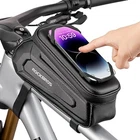 ROCKBROS Bike Phone Holder Bag TopTube Bag Bicycle Frame Bag Waterproof Pouch 7"
