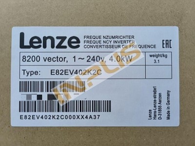 E82EV402K2C NEW LENZE Inverter 8200 vector 4.0kW E82EV402-2C
