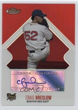 2006 Topps Finest Rookie Auto Refractor /399 Craig Breslow #141 Auto 1dm4