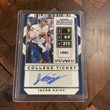 Jacob Knipp College Ticket Auto 2020 Contenders Draft Picks Northern Colorado