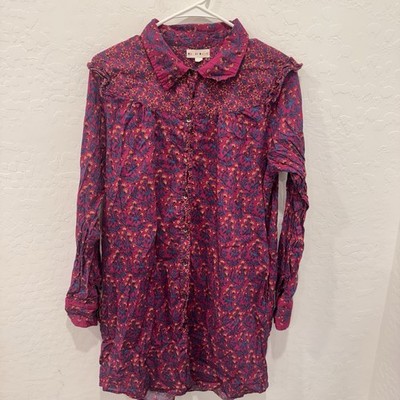 Roller Rabbit Augusta Darya Floral Dress Girls Large Mini Ruffle Spring