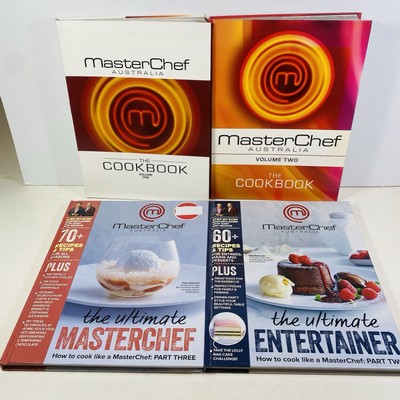 Masterchef Australia 1 & 2 and The Ultimate Entertainer & Masterchef Hardcovers
