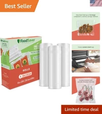 Custom Fit Airtight Vacuum Sealer Bags, 8x20 - 3 Pack for Food Freshness