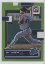 2022 Panini Donruss Optic Rated Rookie Lime Green Prizm Matt Brash #77 0n7a