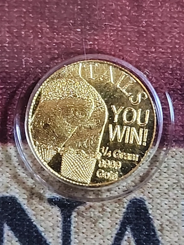 1/4 Gram .9999 Fine Gold Round In Sealed Capsule Heads You Win Tails You Win🔥 - Image 2 of 2