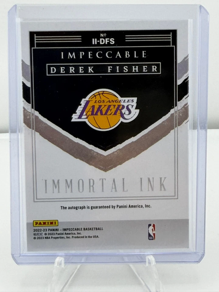 DEREK FISHER 2022-23 AUTÓGRAFO - TINTA INMORTAL IMPECABLE II-DFS ORO /10 Foto 2 de 2