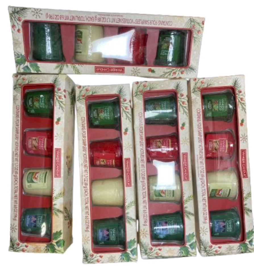 Yankee Candle 4 Votive Candle Boxed Gift Set - FREE SHIPPING - Image 3 of 4