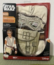 DISNEY STAR WARS  "REY" DELUXE 6 PIECE DRESS-UP SET SIZES 4-6 NEW IN BOX