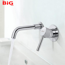 Wall Mounted Basin Mixer Taps Brass Basin Tap with 360 Degrees Rotating Spout PT