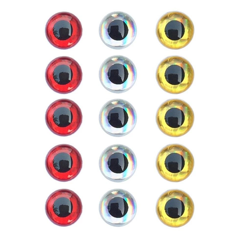 300 grains Fly Tying 3D Holographic Eye 3D Fishing Bait Eyes Fish Lure Eyes - image 4 of 4