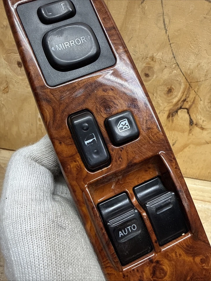 2000-2006 Toyota Tundra Driver Master Power Window Switch Wood Grain - Image 4 of 4