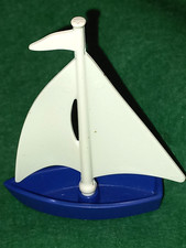 PLAYMOBIL 4144 BATEAU JOUET BLEU VOILE BLANCHE embarcation nautique(30297930)