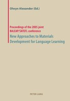 New Approaches To Materials Development For Language Learning | Olwyn Alexander