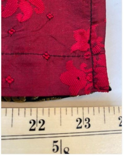 Chico’s Silk Blend Patchwork Jacket Size 2 Red Bl… - image 7