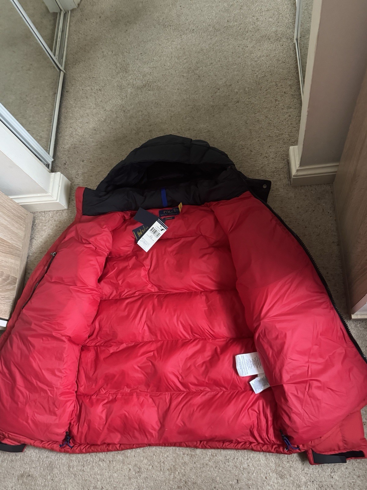 POLO RALPH LAUREN EL Cap GORHAM PUFFER / DOWN JACKET COAT, MEDIUM, RRP£445, NEW image 7