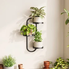 Bamworld Window Plant Shelves Indoor Wall Planters Outdoor Metal Plant Hanger