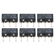 D2FC-F-7N Microswitch 6Pcs 20M 20 Millions Time Lifetime Micro Switches for Mou