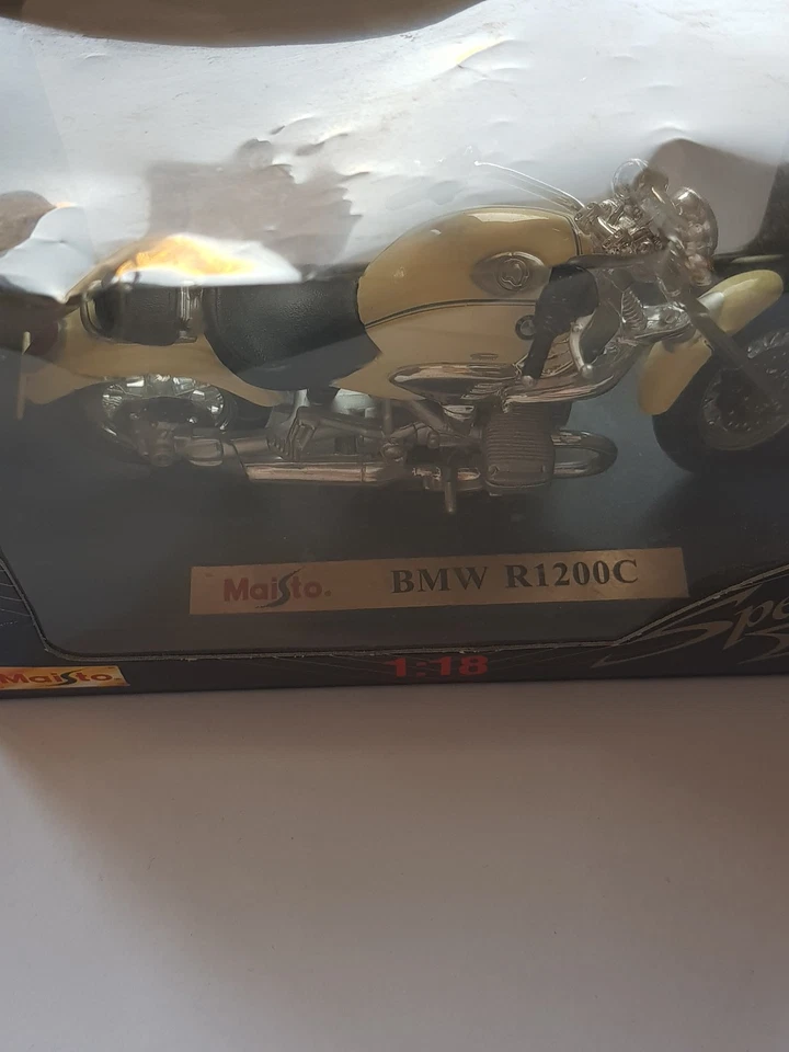 Maisto Motorrad BMW R1200 C 1:18 Standmodell in OVP - Bild 2 von 3