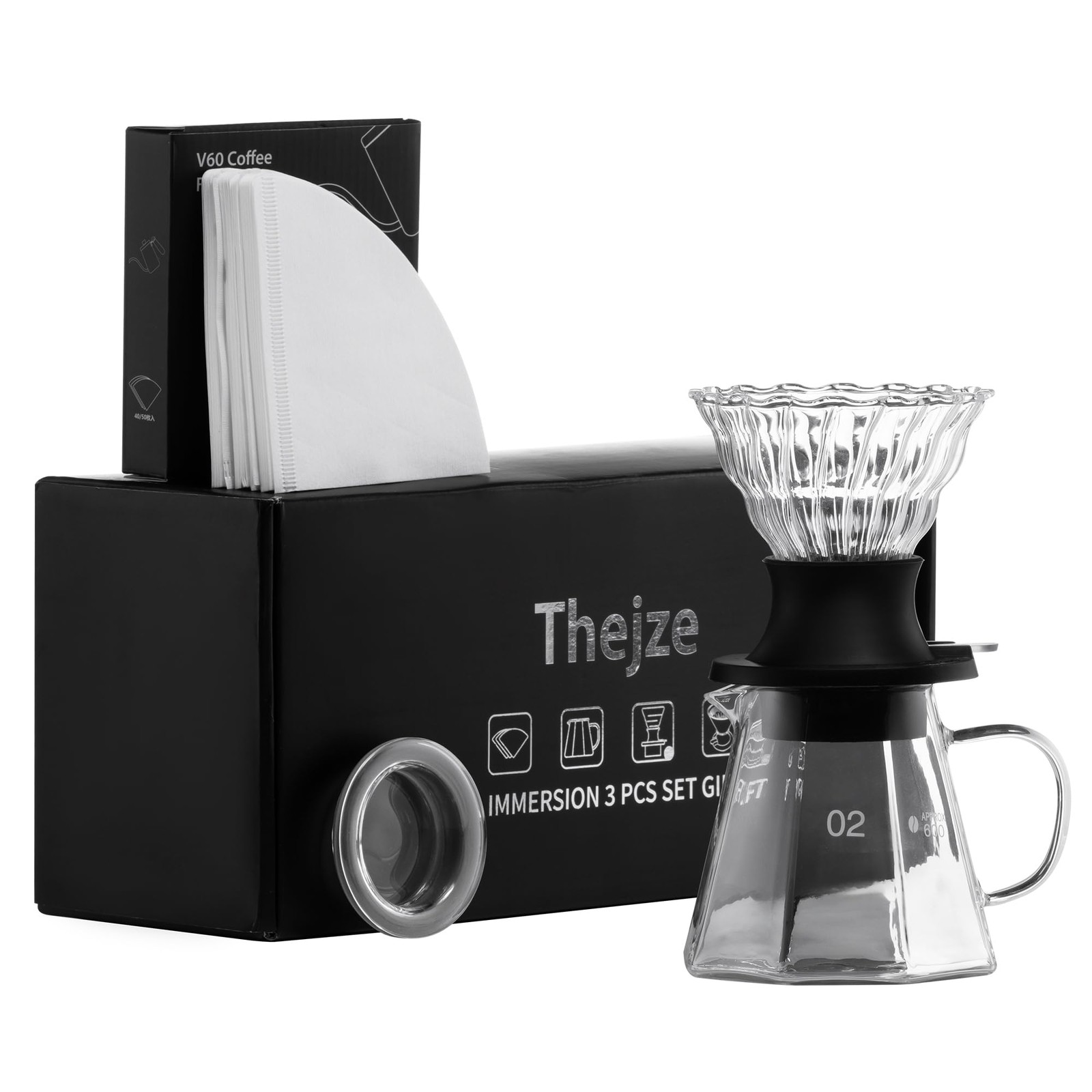 Switch pour over coffee maker, 3-in-1 Immersion &pour over coffee dripper, St...