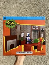 Batman DC Retro 66 Classics TV Series Wayne Manor Library Playset McFarlane Toys
