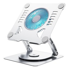 360 Rotating Laptop Cooling Stand with 3 Speed Fan, Adjustable Height Laptop...