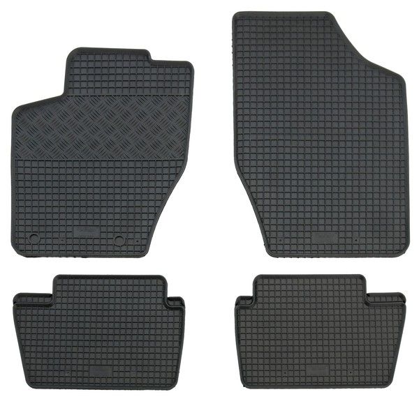 Gummi FußMatten FüR Citroen C4 Ab 2004- Passform Gummimatten Matten 4-Teilig-image