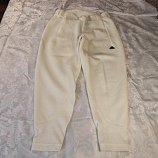 adidas Ivory Women's Sweatpants Cotton Polyester Tapered Elastic Waist