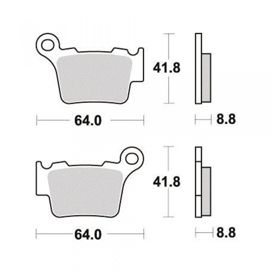 Plaquette de frein arrière KTM 525 SMR d'origine pour modèles 2004-2007
