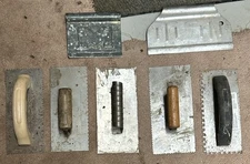 Vintage Notched Cement And Tile Trowels