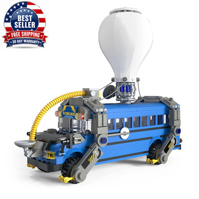 Flying Bus Building Blocks Model Battle Royale Vehicle Bricks Cars Sets Gifts fo