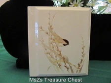 Vintage OTAGIRI Gold & Cream BIRD PHOTO ALBUM, holds 4x6 Photos *Mint Condition*