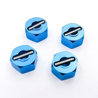 RC Hex Wheel Hubs,Aluminum 12mm Hex Wheel Hubs Nuts w/Pins Replacement of 165...