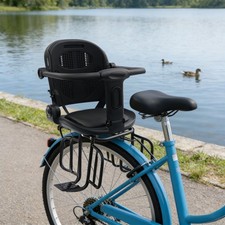 Rear Bicycle Child Seat 66lbs Load Adjustable Backrest For Kids 1-8y Durable New
