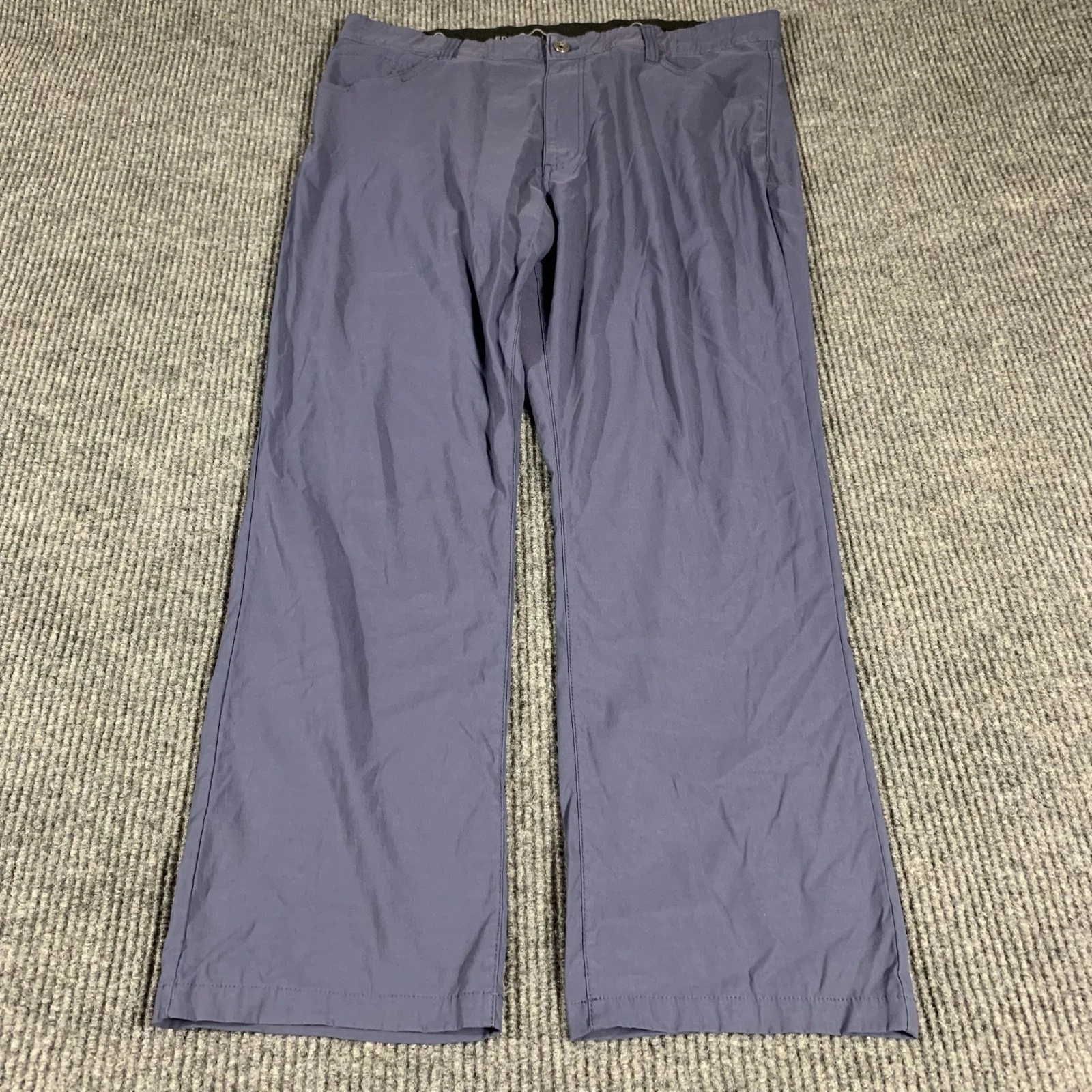 Eddie Bauer Pants Mens 40x30 Blue Flat Front Straight Leg Performance Light Golf
