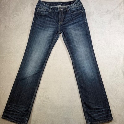 Vigoss The New York Bootcut Jeans Dark Wash Whiskered Denim 30x33