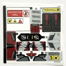 LEGO STICKER SHEET 76314 Captain America Civil War Battle The Infinity Saga