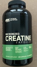 New Optimum Nutrition Micronized Creatine Monohydrate, 300 Capsules Exp 11/27 ON