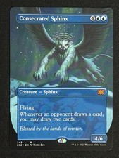 1x MTG Consecrated Sphinx (Borderless) - Double Masters 2022 (2X2) #345 - Magic